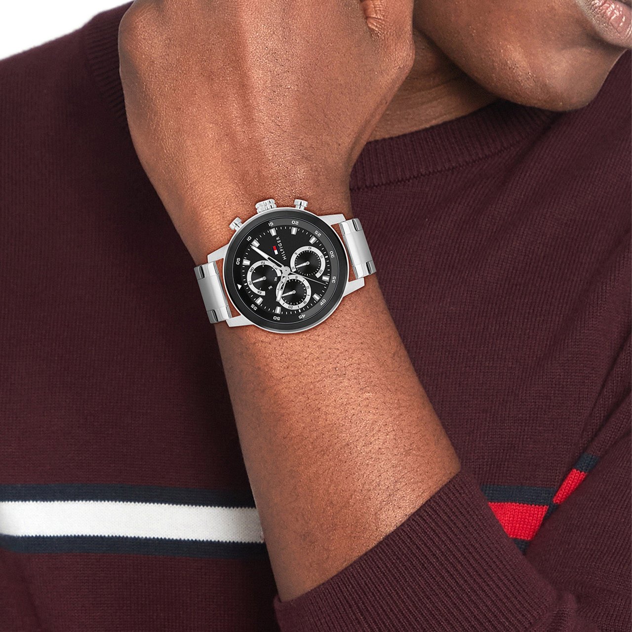 Tommy Hilfiger Tommy Hilfiger TH1792181 Horloge Heren 46mm Zilver