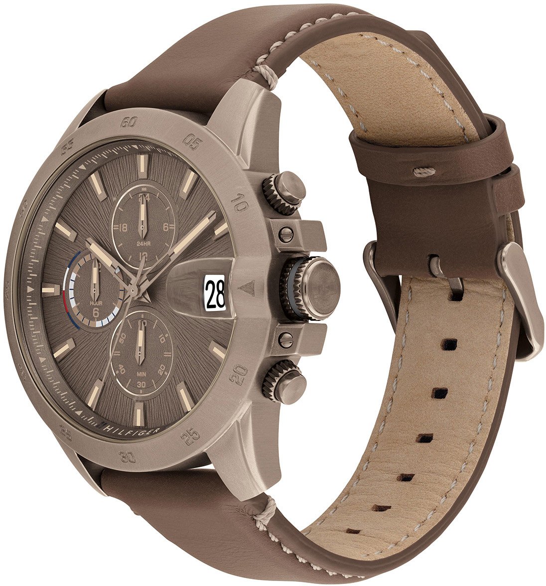 Tommy Hilfiger Tommy Hilfiger TH1792196 Horloge Heren 43mm Bruin