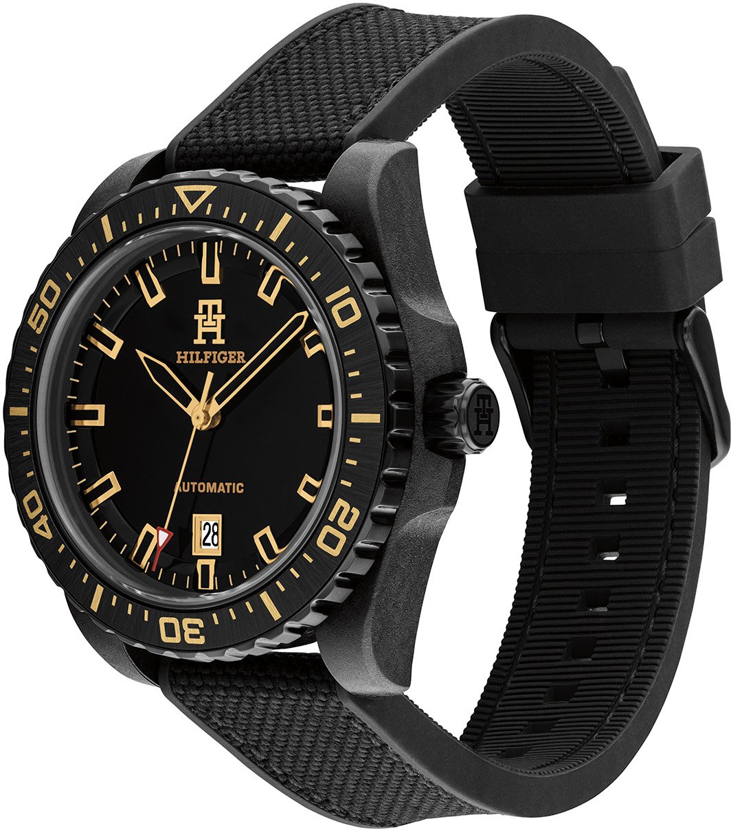 Tommy Hilfiger Carbon Automatische Horloge Zwart