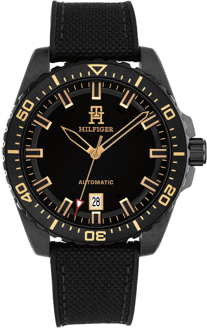 Tommy Hilfiger Carbon Automatische Horloge Zwart