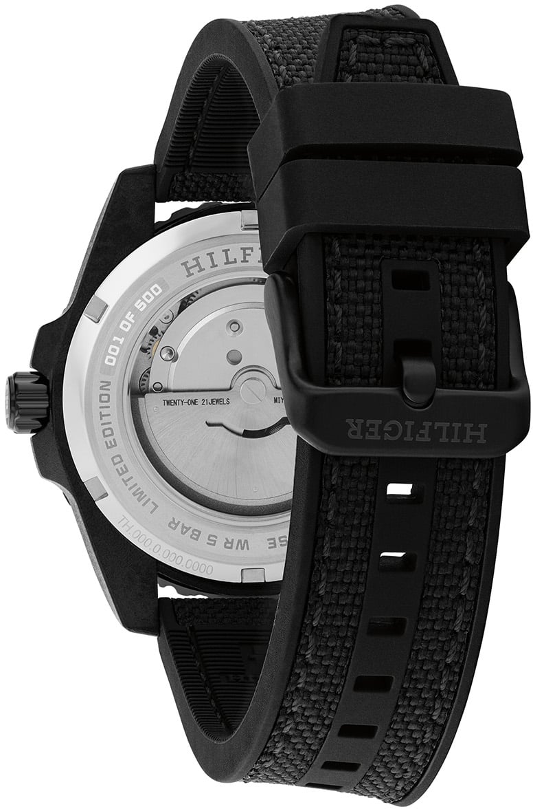 Tommy Hilfiger Carbon Automatische Horloge Zwart