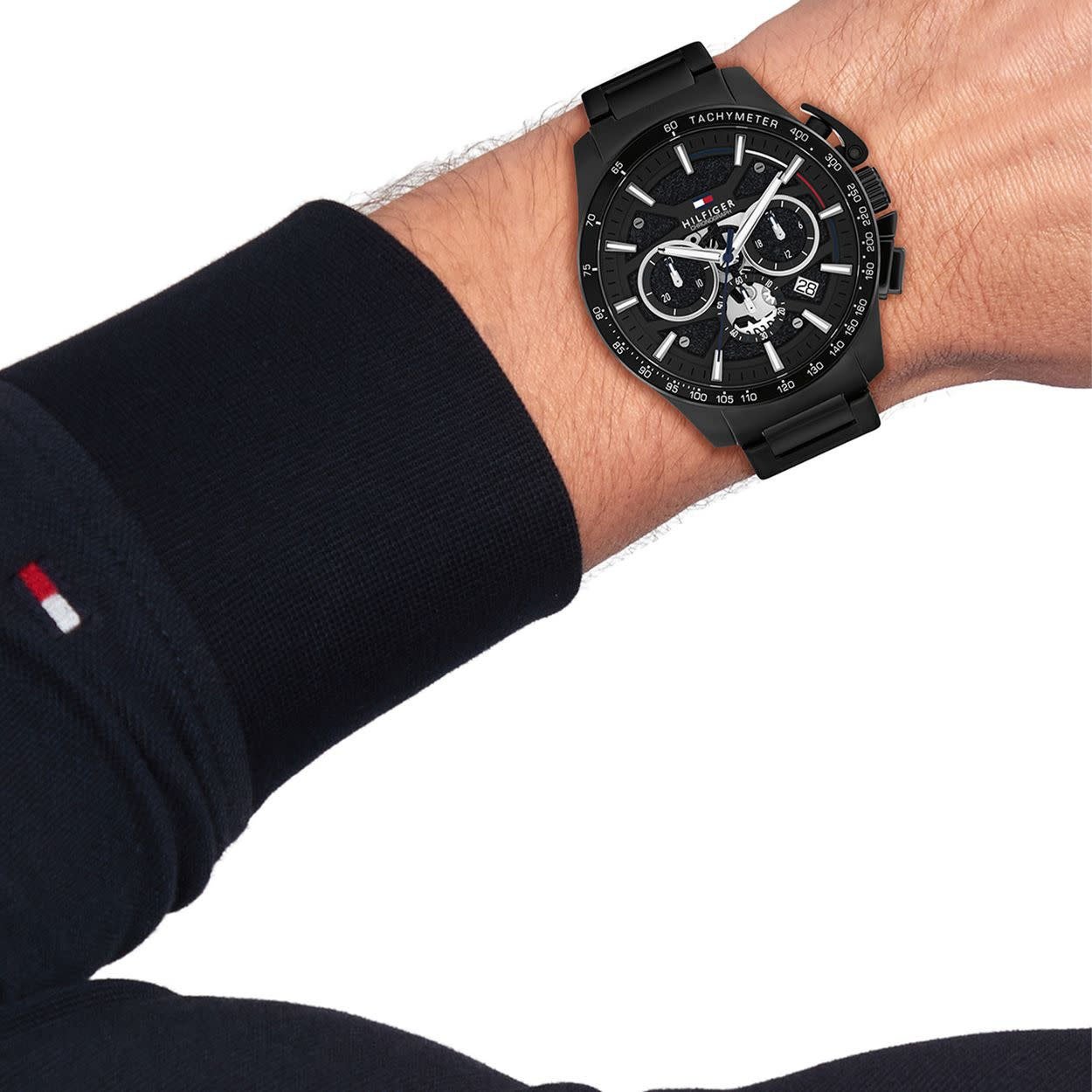 Tommy Hilfiger Tommy Hilfiger TH1792262 Horloge Heren Zwart 44mm Zwart