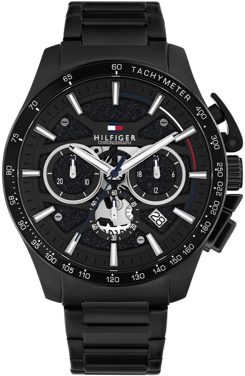Tommy Hilfiger Tommy Hilfiger TH1792262 Horloge Heren Zwart 44mm Zwart