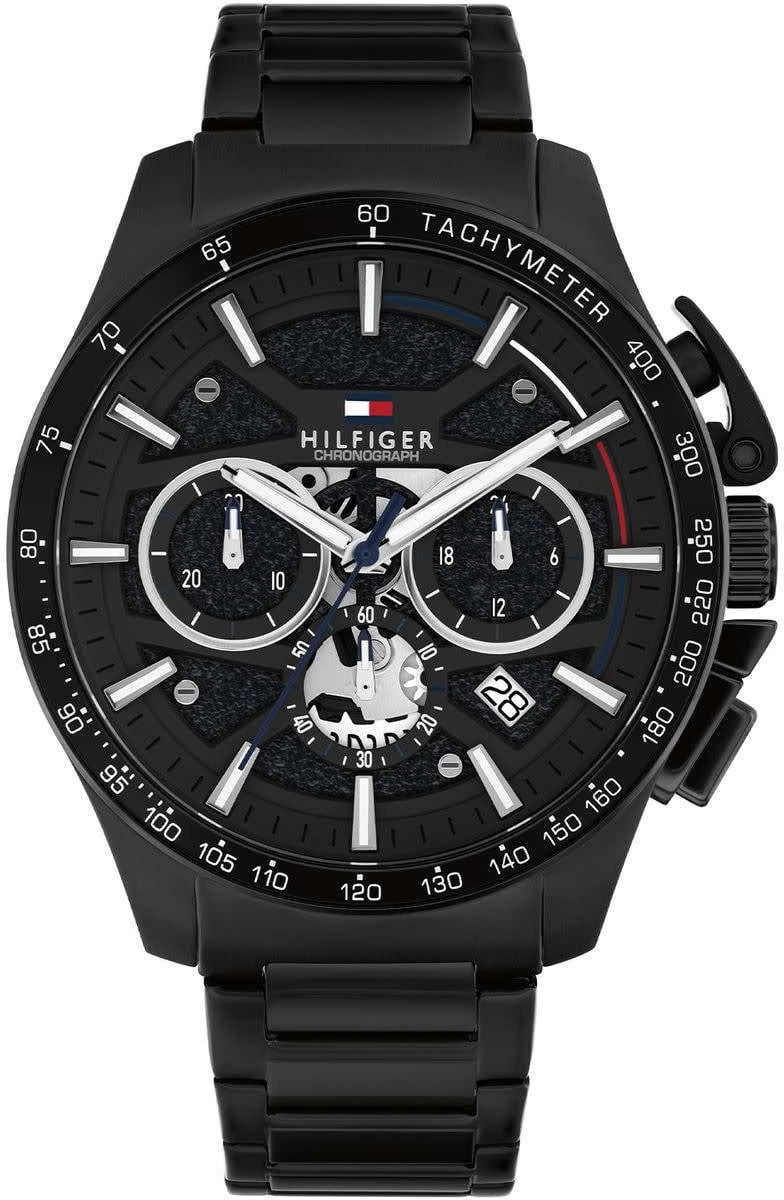 Tommy Hilfiger Tommy Hilfiger TH1792262 Horloge Heren Zwart 44mm Zwart