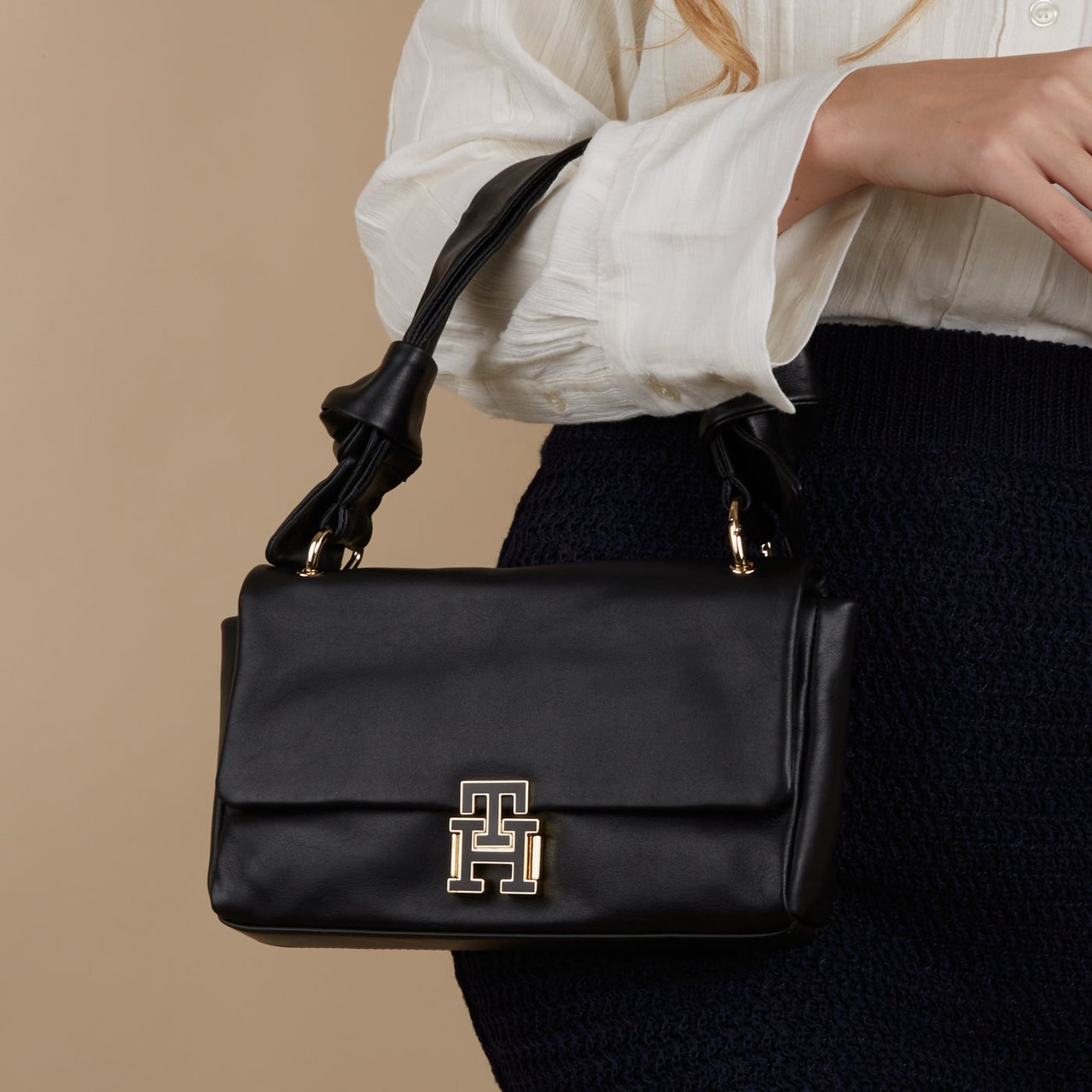 Tommy Hilfiger Pushlock - Tas - Zwart Zwart