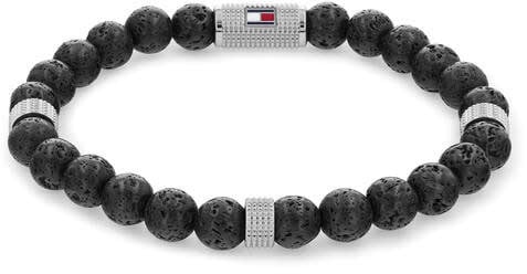 Tommy Hilfiger Tommy Hilfiger Jewels TJ2790435 Armband Heren Lava Beads 18,5cm Zwart