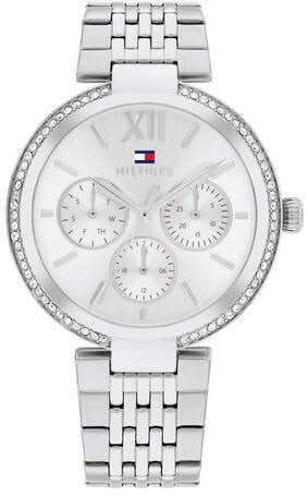 Tommy Hilfiger Tommy Hilfiger Horloge TH1782695 Sophia Staal Quartz met Zirkonia 36mm Zilver