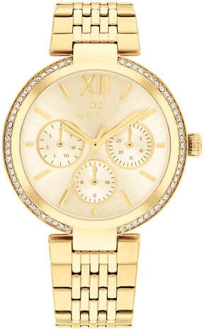 Tommy Hilfiger Tommy Hilfiger Horloge TH1782697 Sophia Staal met Geelgouden Plating Quartz 36mm Goud