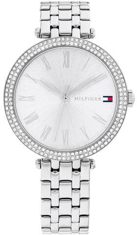 Tommy Hilfiger Tommy Hilfiger Horloge TH1782719 Nathalie Staal Quartz met Zirkonia 34mm Zilver