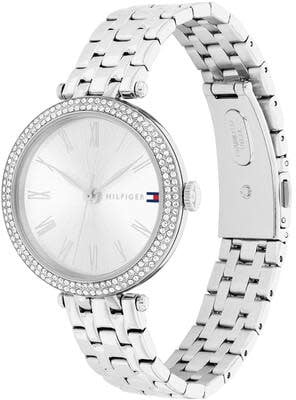 Tommy Hilfiger Tommy Hilfiger Horloge TH1782719 Nathalie Staal Quartz met Zirkonia 34mm Zilver