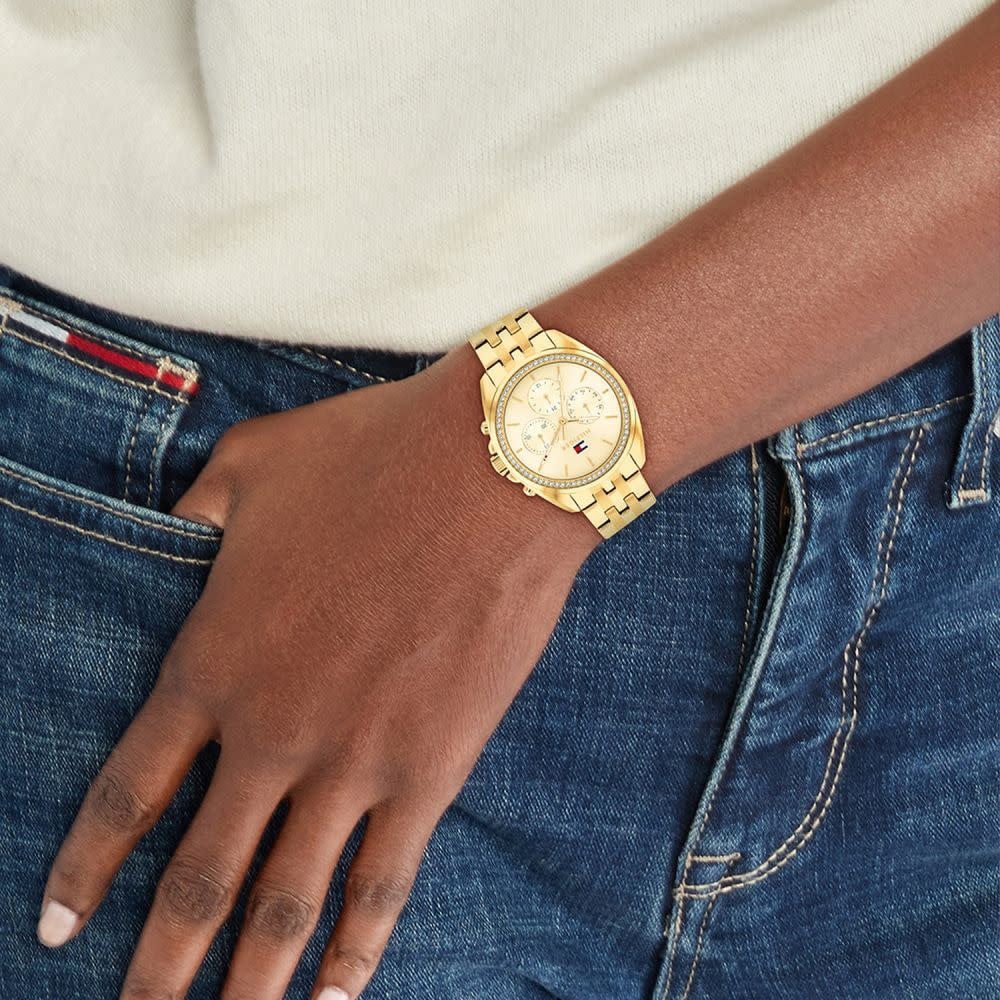 Tommy Hilfiger Tommy Hilfiger Horloge TH1782803 Mallie Geelgouden Plating Quartz 36mm Goud