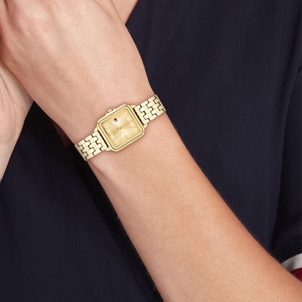 Tommy Hilfiger Tommy Hilfiger Horloge TH1782832 Mia Geelgouden Plating Quartz 24x22.5mm Goud