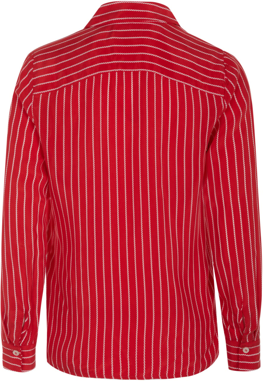 Tommy Hilfiger CUPRO ROPE STP Bluse rot Rood