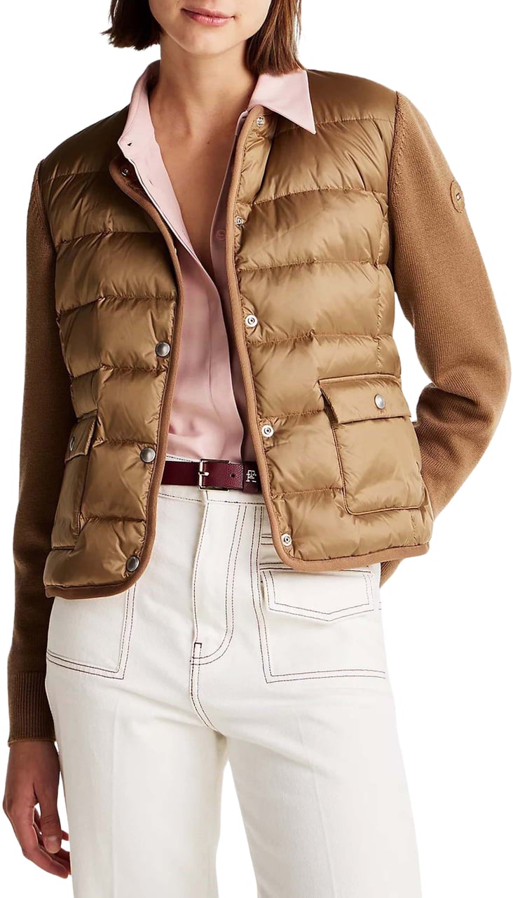 Tommy Hilfiger Knitted Donsjas Beige