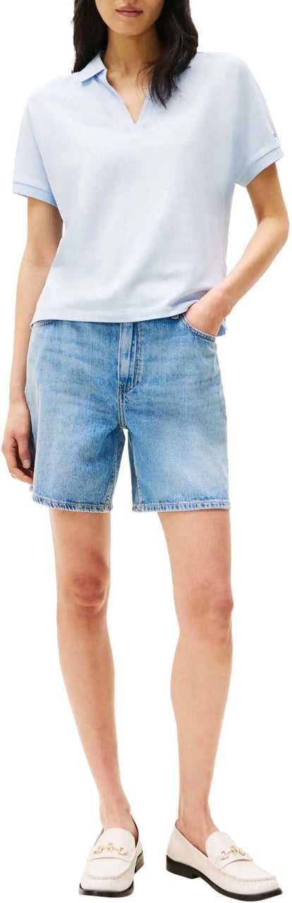 Tommy Hilfiger Lyocell Polo Blauw