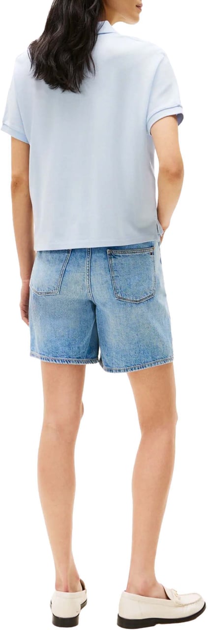 Tommy Hilfiger Lyocell Polo Blauw