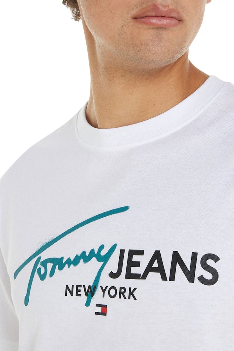 Tommy Jeans Tommy Jeans Reg Spray Pop Color Tee Ext Wit