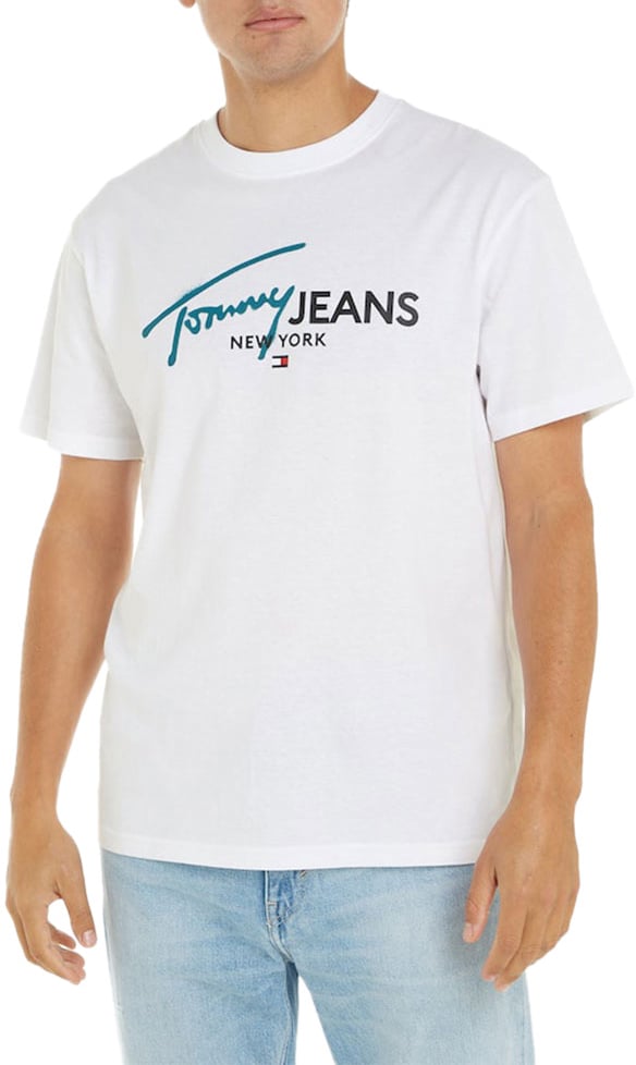 Tommy Jeans Tommy Jeans Reg Spray Pop Color Tee Ext Wit