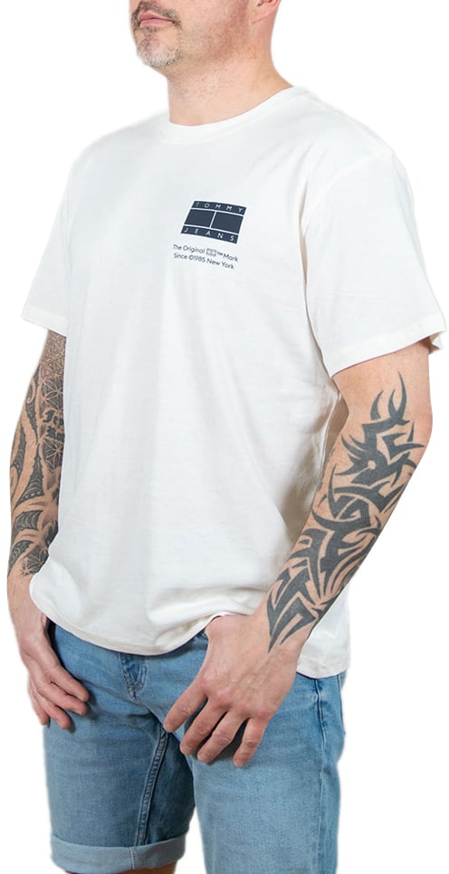 Tommy Jeans Tommy Jeans Reg Essentail CB Flag Tee Wit