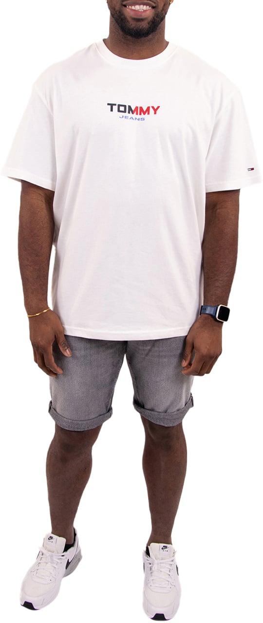 Tommy Jeans Rlx LA Backprint SS Tee Ext Wit