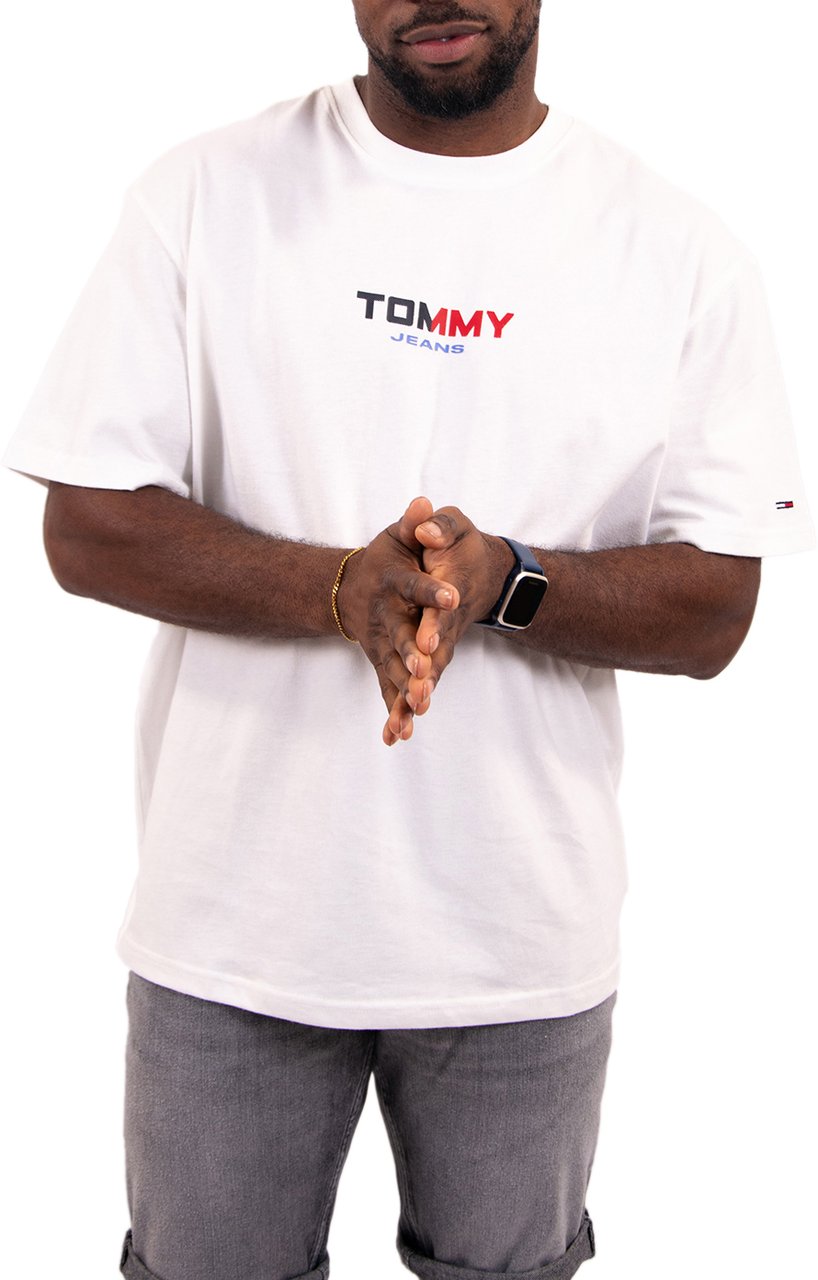 Tommy Jeans Rlx LA Backprint SS Tee Ext Wit