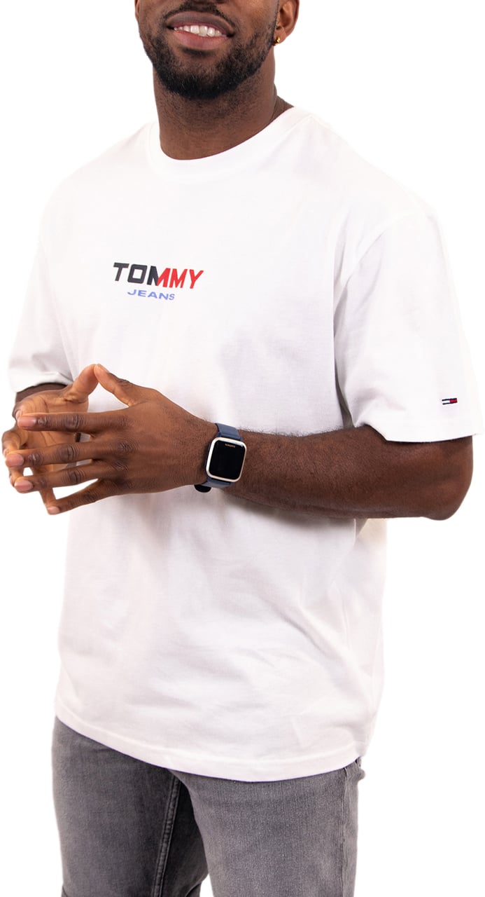Tommy Jeans Rlx LA Backprint SS Tee Ext Wit