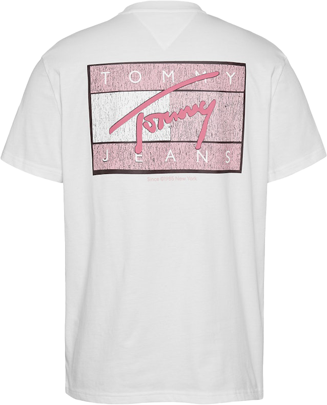 Tommy Jeans Tommy Jeans Reg rwb Flag Tee Ext Beige