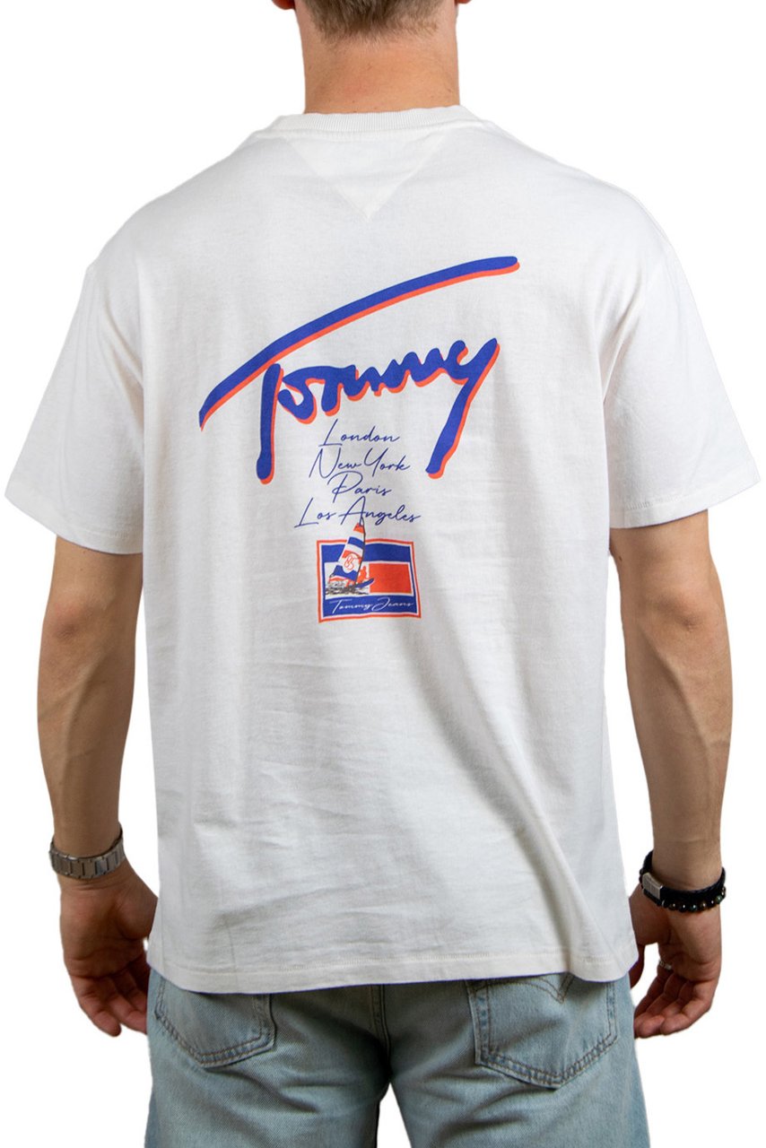 Tommy Jeans RLX Faded Graphic Tee Beige