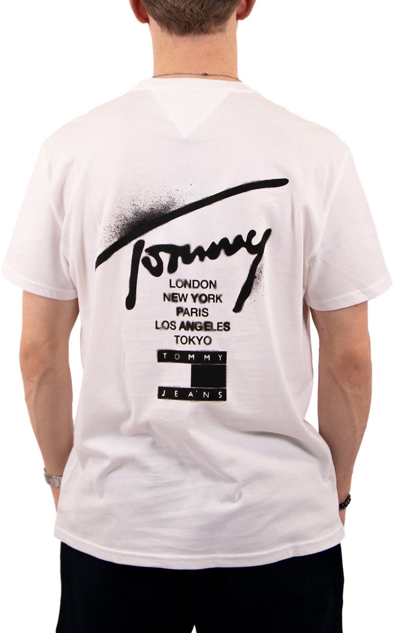 Tommy Jeans Tommy Jeans Reg City Sign SS Tee Ext Beige