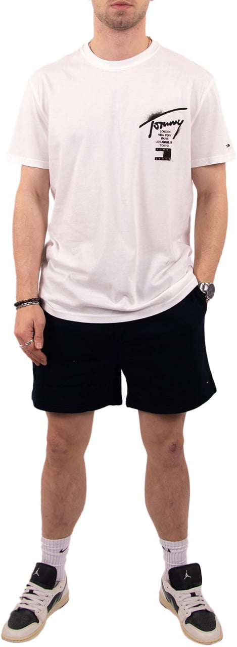Tommy Jeans Reg City Sign SS Tee Ext Beige