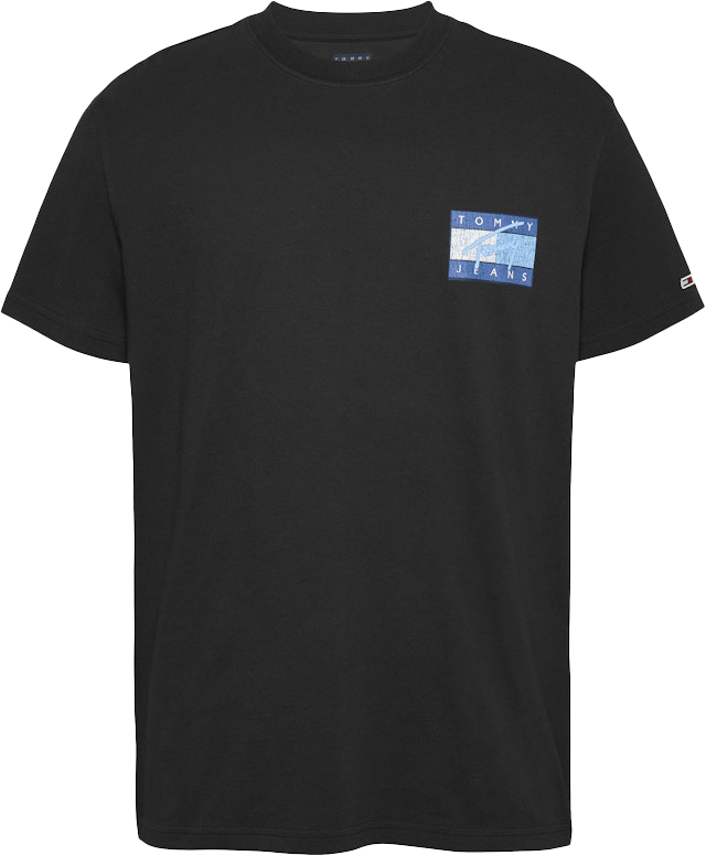 Tommy Jeans Tommy Jeans Reg rwb Flag Tee Ext Zwart