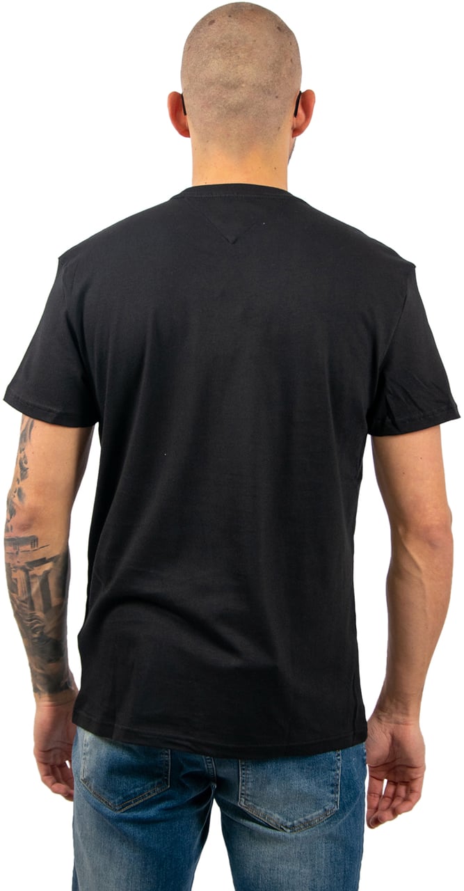 Tommy Jeans Tommy Jeans Reg Center Flag SS Tee Zwart