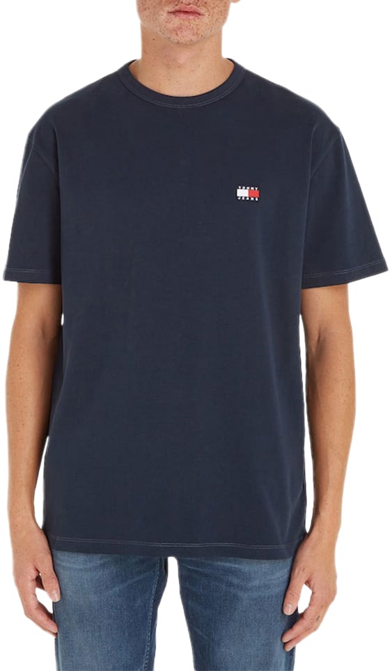 Tommy Jeans Reg Badge Tee Blauw