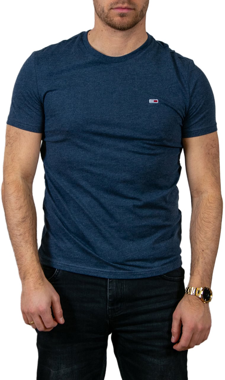Tommy Jeans Tommy Jeans Xslim Jaspre HTR Tee Blauw