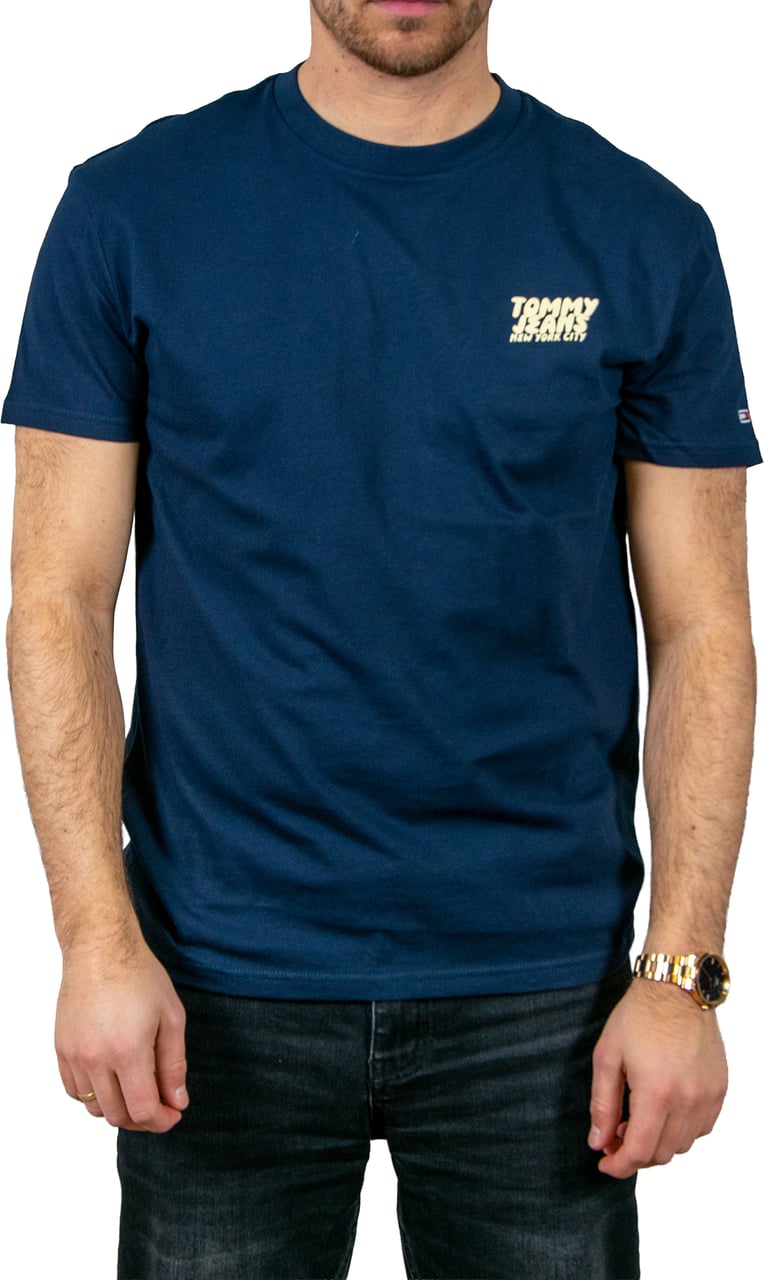 Tommy Jeans Tommy Jeans Reg Bubble Back SS Tee Blauw