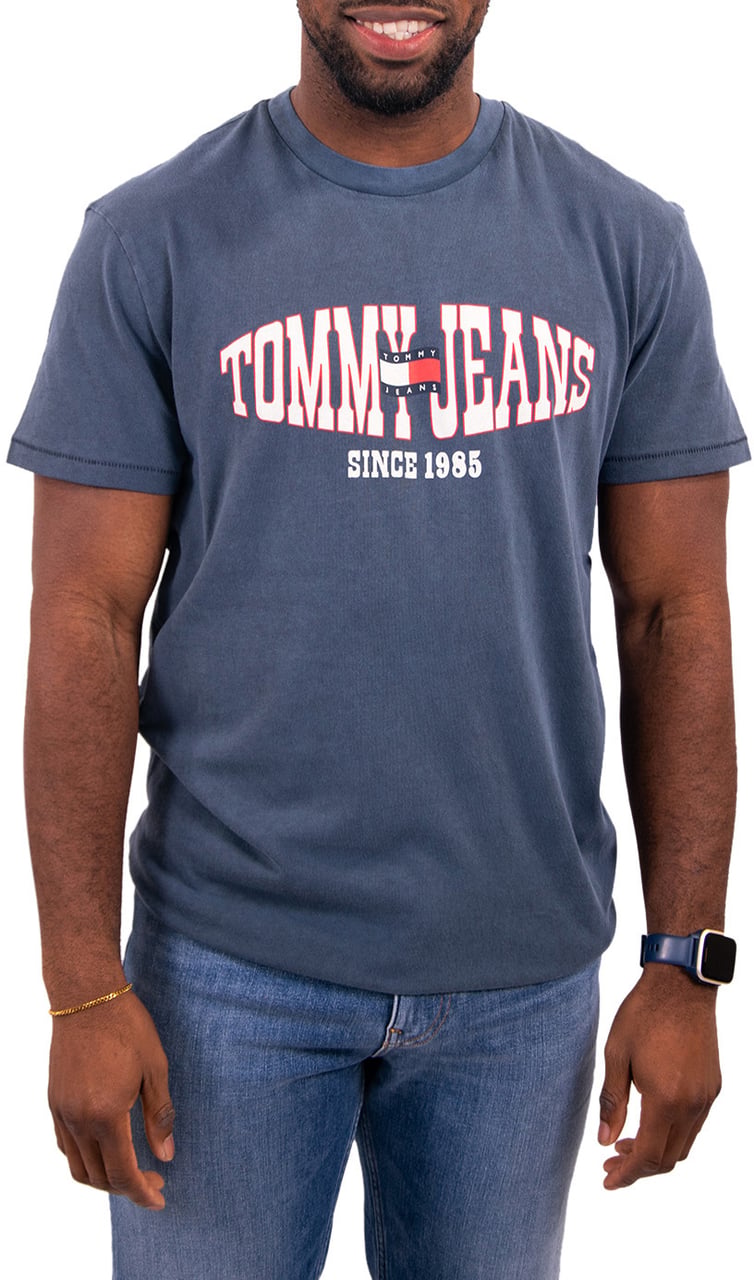 Tommy Jeans Reg LA Waving Flag Ext Blauw