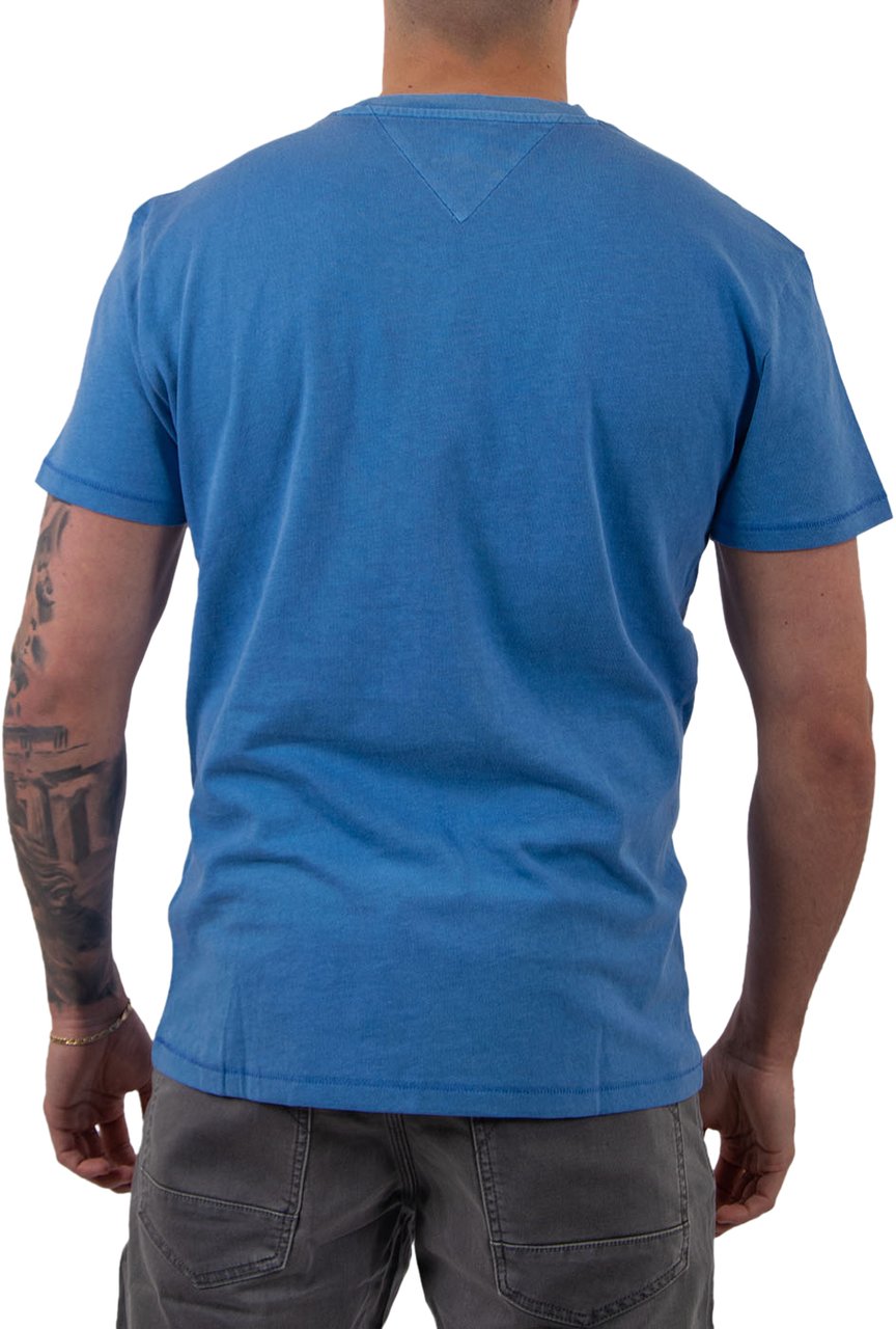 Tommy Jeans Reg LA Waving Flag Ext Blauw