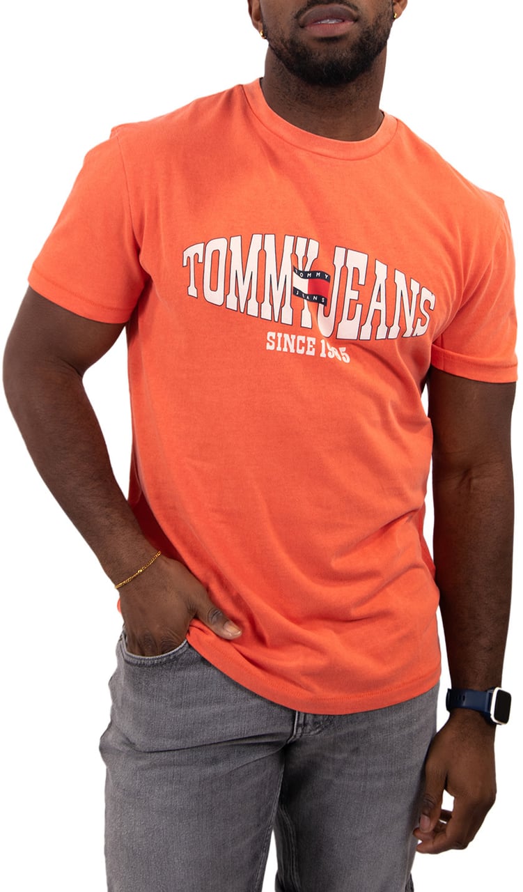 Tommy Jeans Tommy Jeans Reg LA Waving Flag Ext Groen