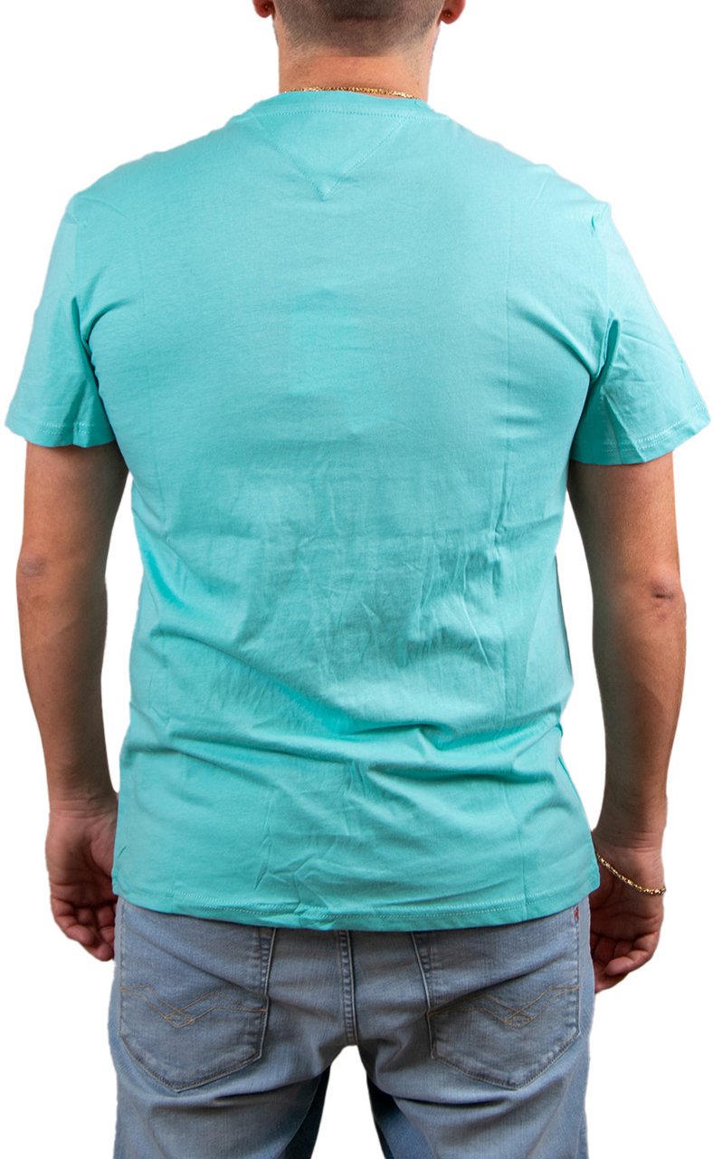 Tommy Jeans Tommy Jeans TJM Slim Linear Chest Tee Ext Groen