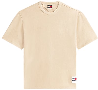 Tommy Jeans 90S Waving Flag SS Tee Geel
