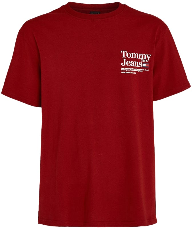 Tommy Jeans Tommy Jeans Reg Modern Tommy TM Tee Rood
