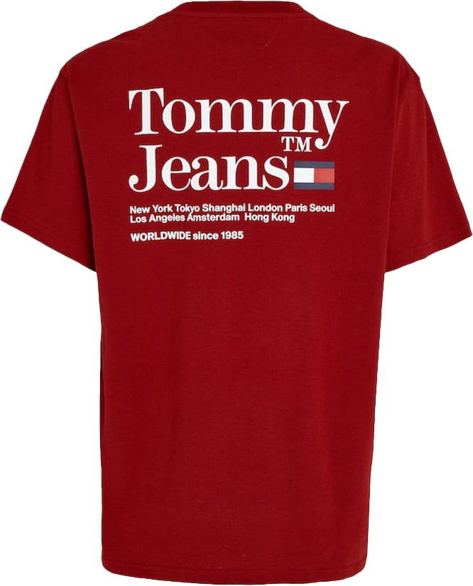 Tommy Jeans Tommy Jeans Reg Modern Tommy TM Tee Rood