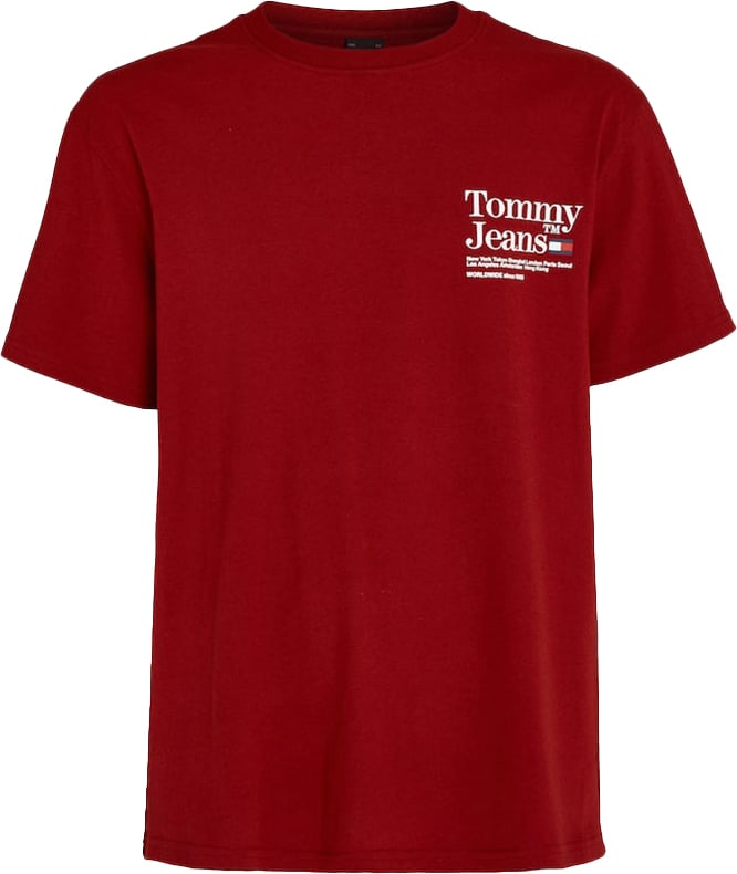 Tommy Jeans Tommy Jeans Reg Modern Tommy TM Tee Rood