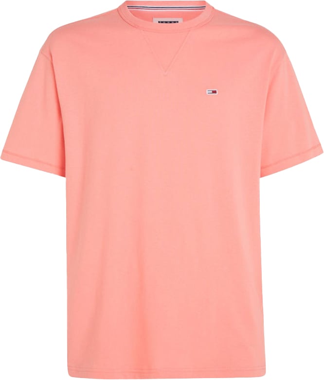 Tommy Jeans Tommy Jeans Slim Rib Detail Tee Roze