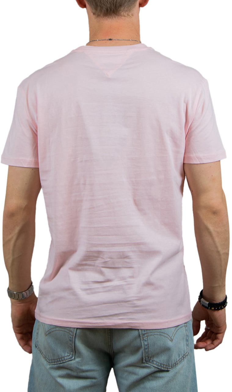 Tommy Jeans Tommy Jeans Reg Linear Logo Tee Roze