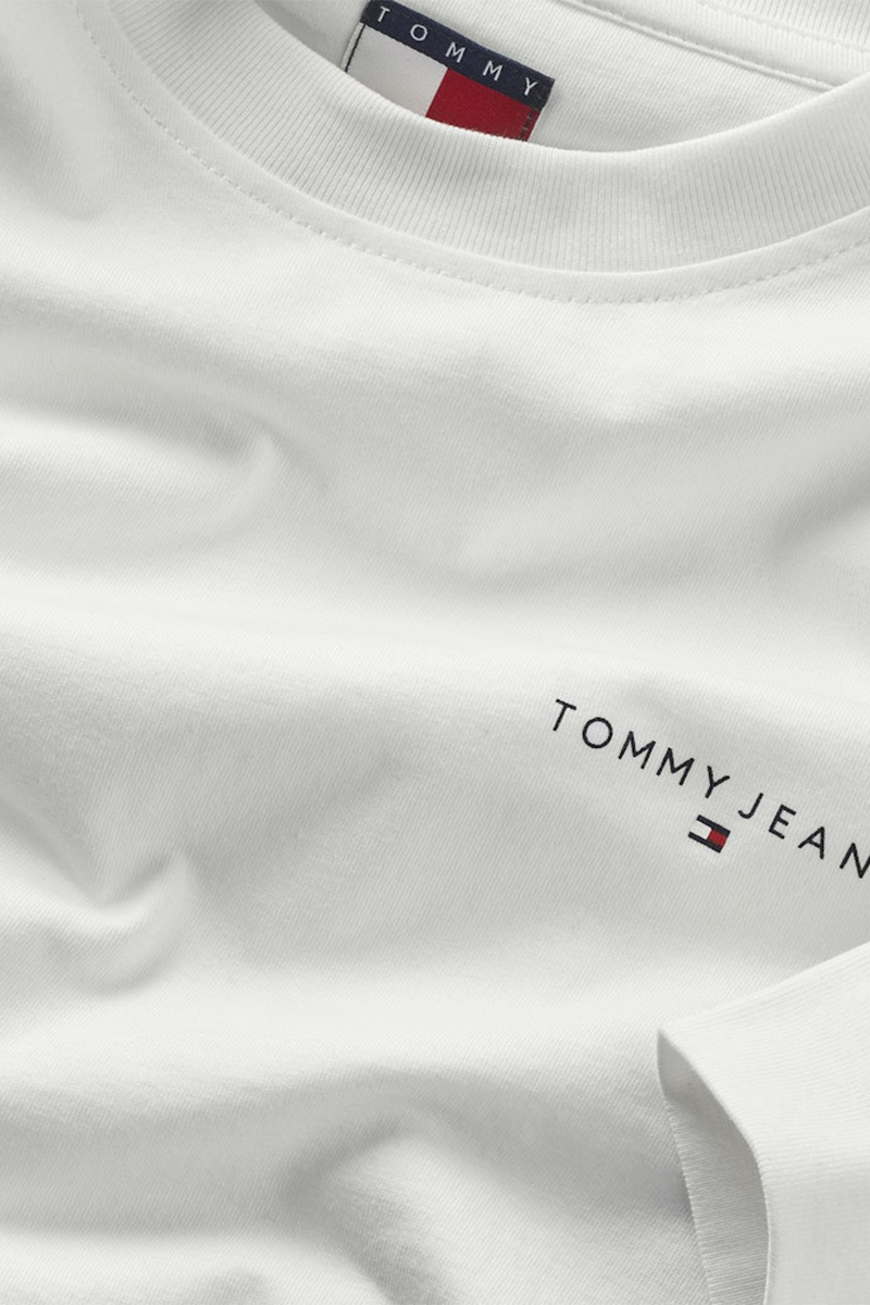 Tommy Jeans Tommy Jeans Slim Linear Chest LS Tee Ext Beige