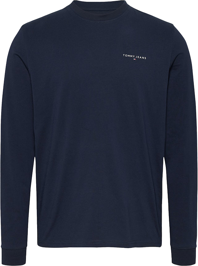 Tommy Jeans Tommy Jeans Slim Linear Chest LS Tee Ext Blauw
