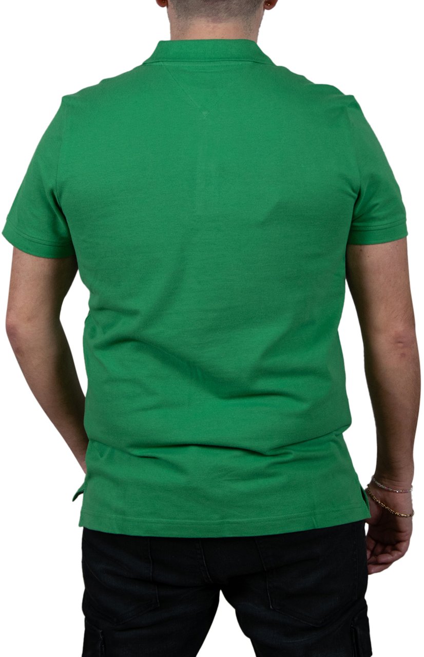 Tommy Jeans Tommy Jeans Slim Placket Polo EXT Groen