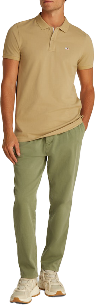 Tommy Jeans Tommy Jeans Slim Placket Polo EXT Beige