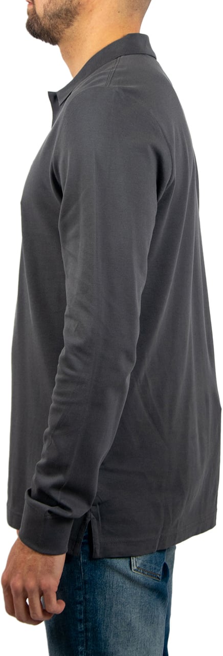 Tommy Jeans Tommy Jeans Slim Placket Polo LS Ext Zwart